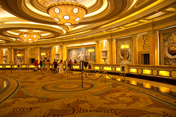 Registration lobby at Caesar's Palace Las Vegas